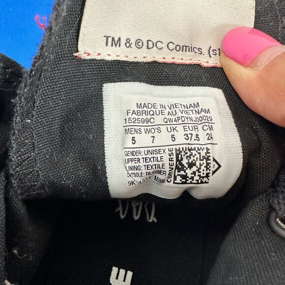 Converse Chuck Taylor All Star HI DC Comics Harley Quinn, 152599C Women's sz 7 - Picture 7 of 9
